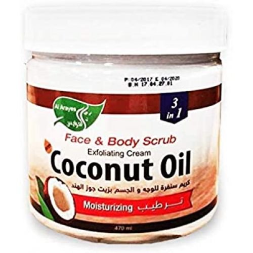 coconut oil face & body scrub