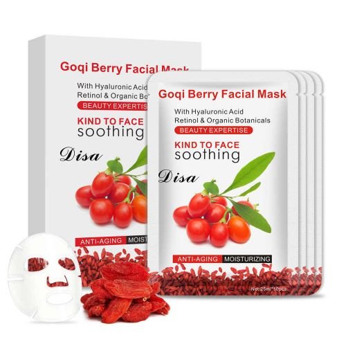 Goji Berry Facial mask Anti-wrinkle Whitening Moisturizing With Hyaluronic Acid