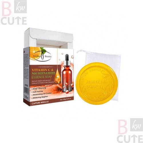 Organic Soap Vitamin C Nicotinamide Whitening Soap Deep Cleaning Brighten Skin Face Soap