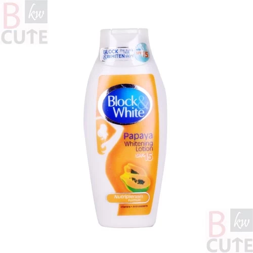 Block & White Papaya Whitening Lotion SPF15 200ml