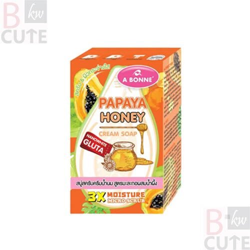 A BONNE Papaya Honey Cream Soap 90 GM