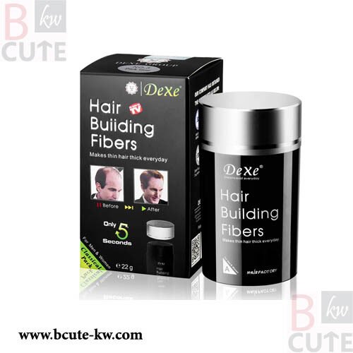 dexe Black Colored Hair Building Fibers