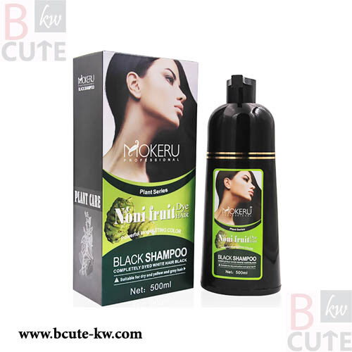 Mokeru Only 5 Minutes Noni Plant Black Hair Dye Shampoo - Bcute-kw
