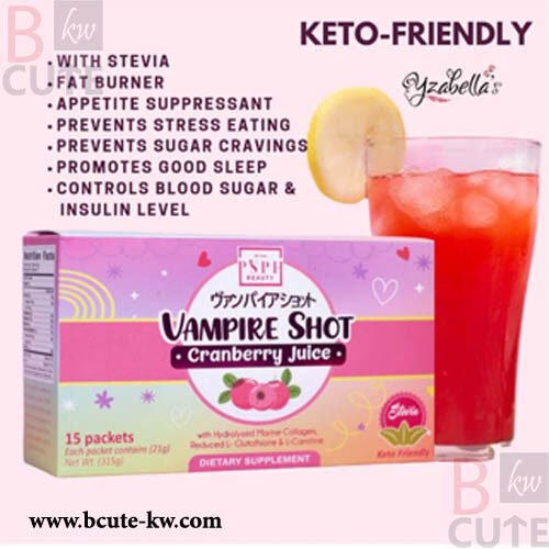 VAMPIRE SHOTS CRANBERRY JUICE