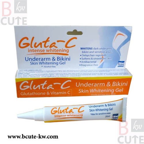 glutathione for underarms Gluta-C Underarm & Bikini skin whitening gel 20ml