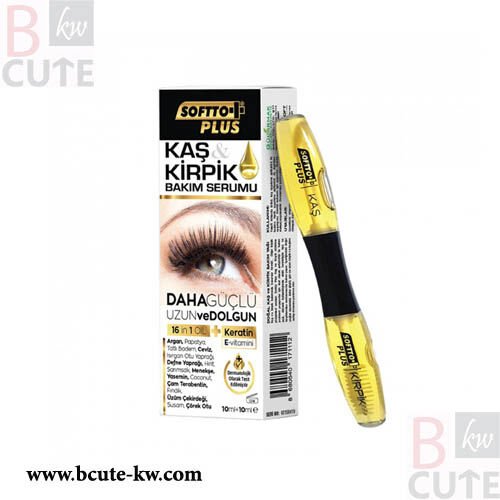 Softto Plus Natural Eyebrow Eyelash Care Serum 20 Ml