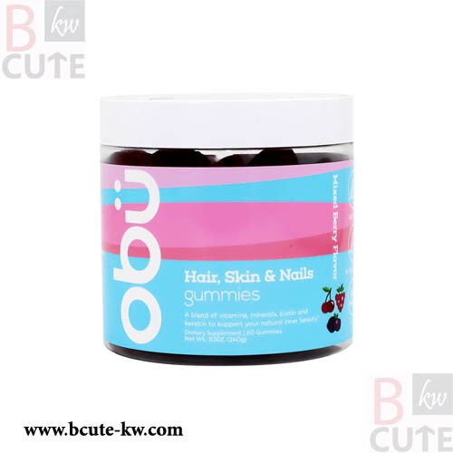 Obu Hair Skin And Nails 60 Gummies