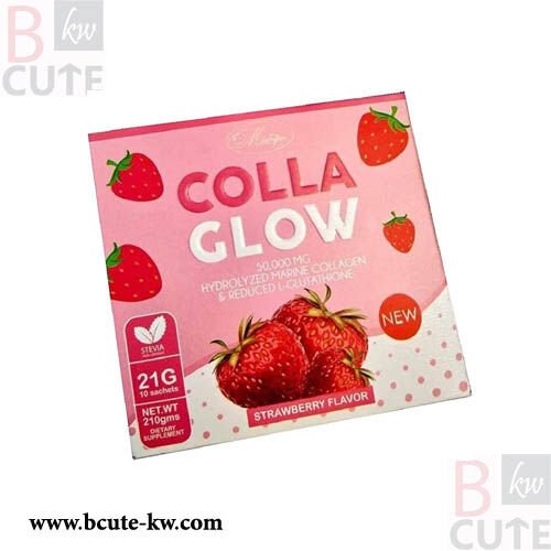 Colla Glow Collagen Strawberry Flavor Powder Mix