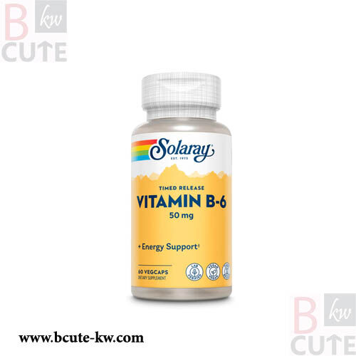 Solaray Vitamin B6 50Mg 60 Capsule - Bcute-kw