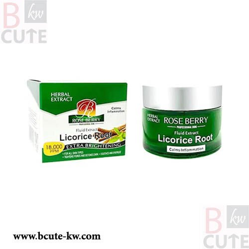 Rose Berry Fluid Extract Licorice Root Skin Toning Cream - 50g