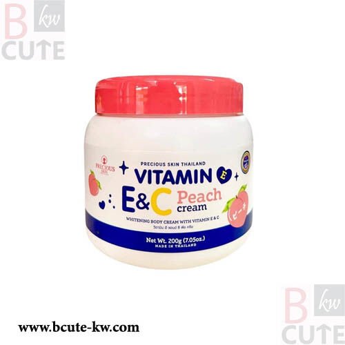 Vitamin E& C Peach Cream by Precious Skin Thailand