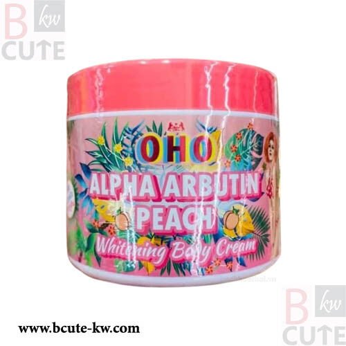 OHO Alpha Arbutin Peach Whitening Body Cream 300 ml