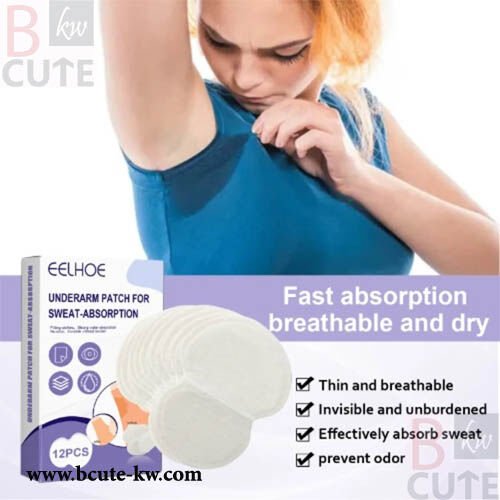 Eelhoe Sweat Pad Underarm Patch For Sweat Absorption - 12PCS