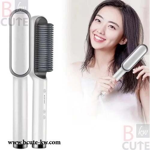 Hair Straightening Brush Comb with Heat Protection