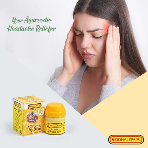 SIDDHALEPA Ayurvedic Herbal Balm Pain Cold Flu Headaches 50g