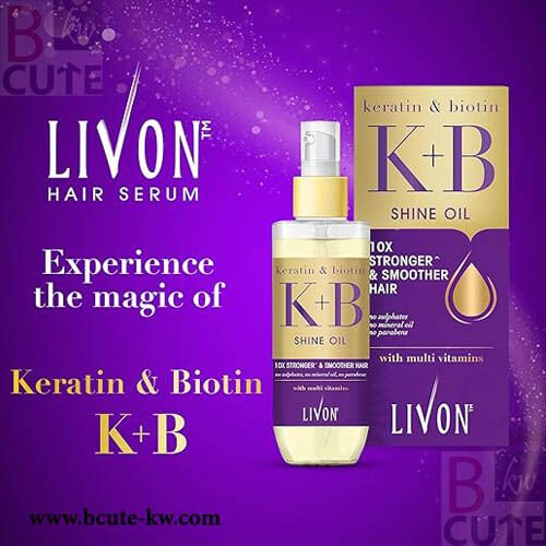 Livon Keratin & Biotin Smoothing hair Serum Oil 100 ml