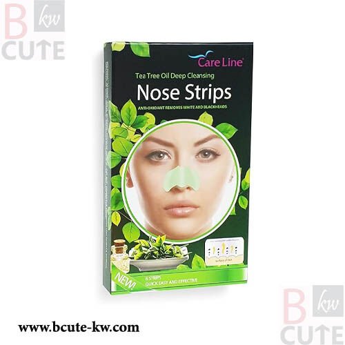 Care Line Tea Tree Oil Deep Cleansing Nose Strips 6pcs