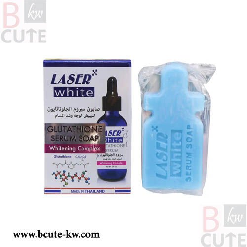 Laser White Serum Soap Glutathione Acid 90gm