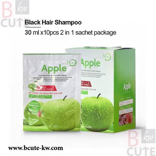 Apple Ammonia Free Black Hair Cream 10*30Ml