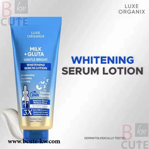 Luxe Organix Milk + Gluta Gentle Bright Whitening Serum Lotion