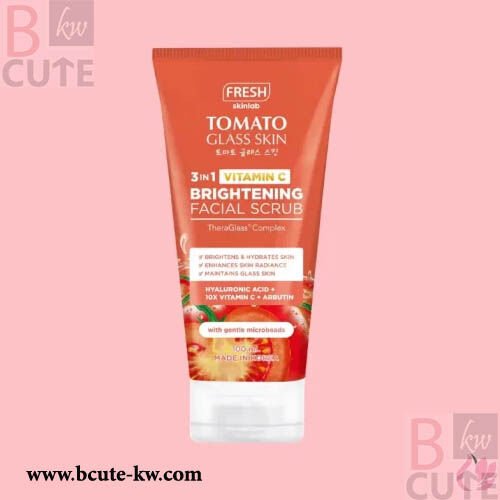 fresh skinlab Tomato Glass Skin 3in1 Vitamin C Brightening Facial Scrub