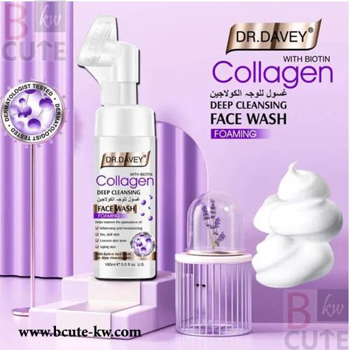 100% Authentic Dr. Davey Collagen Deep Cleansing Face Wash 160ml
