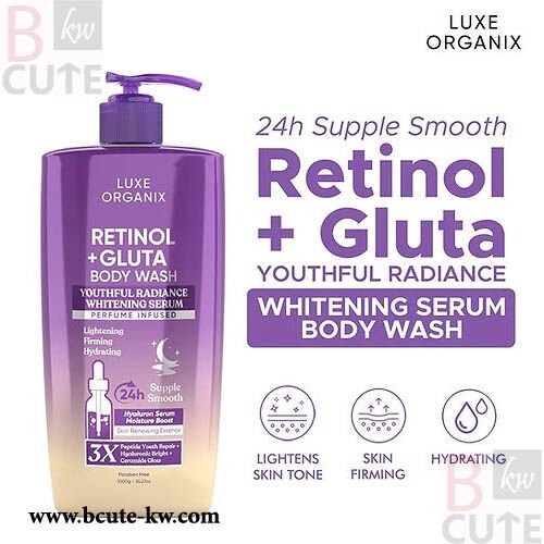 Luxe Organix Retinol + Gluta Youthful Radiance Body Wash 1000g