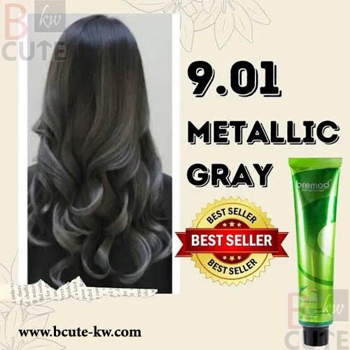 Bremod hair color 9.01 Metallic Gray hair dye 100ml