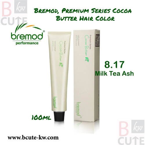 Bremod Premium Series Cocoa Butter Hair Color 8.17