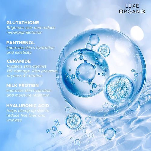 luxe organix glutathione Luxe Organix Retinol + Gluta Whitening Serum Lotion 350ml main image 0