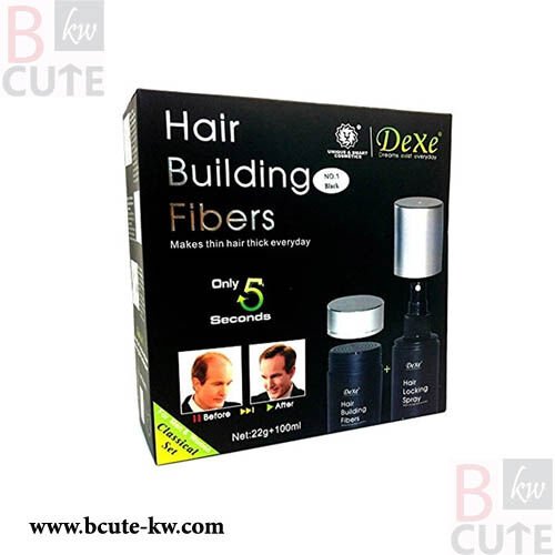Dexe Hair Building Fibers Black No 1
