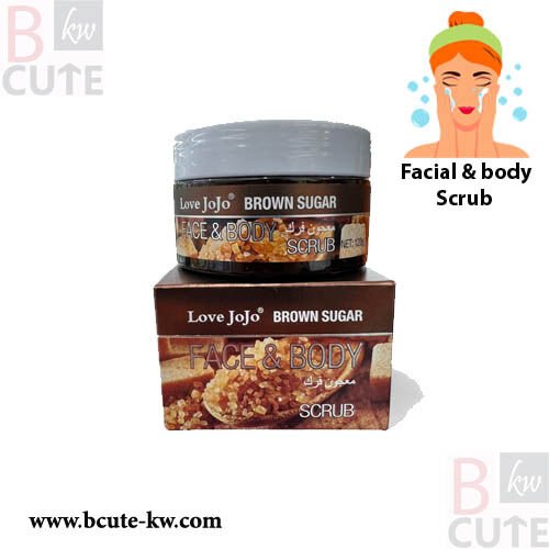 LOVE JOJO BROWN SUGAR FACE & BODY SCRUB 120GM