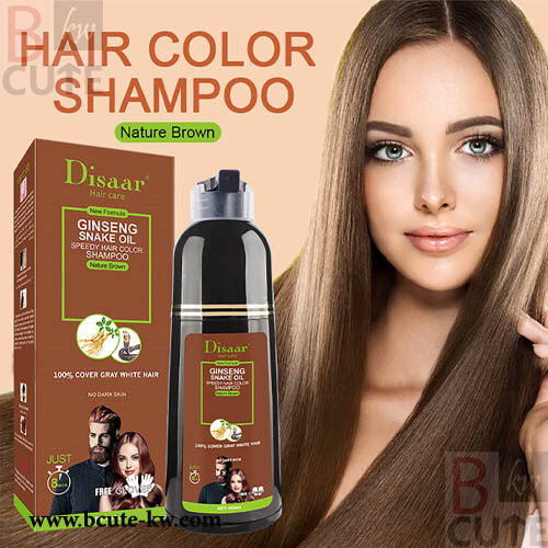 Disaar Hair Color Shampoo, 400ml, nature Brown
