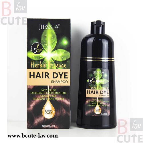 Jiessia Ammonia Free Magic Herbal Black Hair Dye Shampoo 500ml