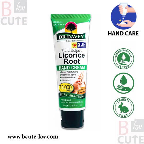 DR DAVEY Licorice Root Extract Hand Cream 100 G