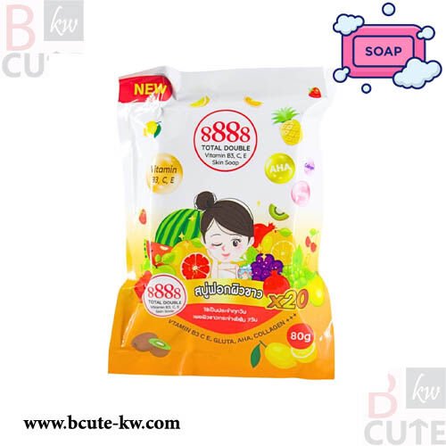 8888 Total Double Vitamin B3, C, E Skin Soap