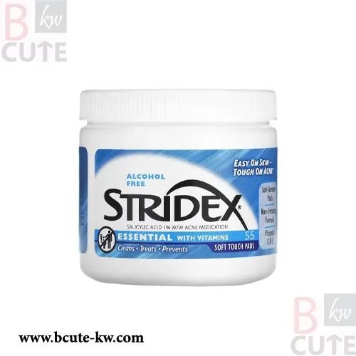 Stridex, Essential with Vitamins, Alcohol Free, 55 Soft Touch Pads