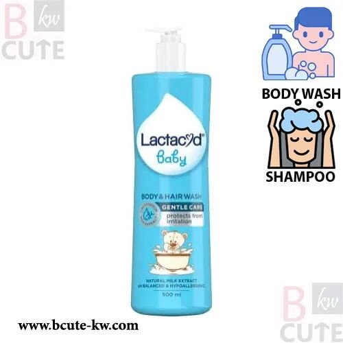 Lactacyd Baby Gentle Care - 2in1 Body Wash and Hair Shampoo (500ml)