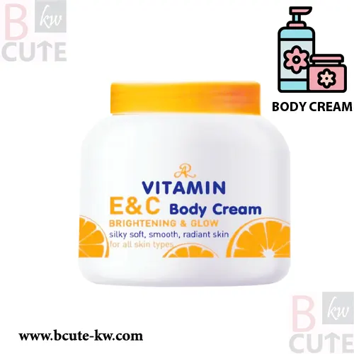 Aron Vitamin E & C Body Cream Brightening & Glow – 200g Aron Vitamin E & C Body Cream Brightening & Glow – 200g