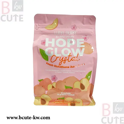 Luna Aura Hope Glow CRYSTAL Peach Glutathione Juice Drink Luna Aura Hope Glow CRYSTAL Peach Glutathione Juice Drink