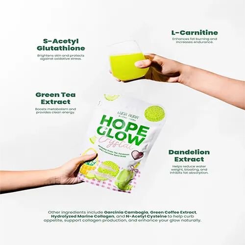 Luna Aura - Hope Glow Crystal - “HONEYDEW” Juice Drink 10 x18g