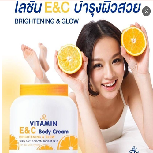 Aron Vitamin E & C Body Cream Brightening & Glow – 200g Aron Vitamin E & C Body Cream Brightening & Glow – 200g