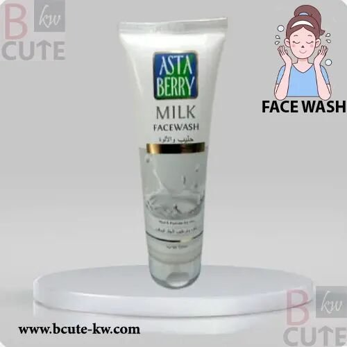 Astaberry Face wash with milk and aloe vera 120 ml