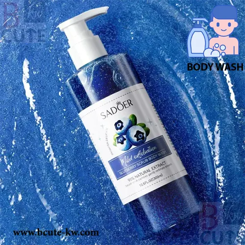 SADOER Blue Berry Scrub Skin Hydrating Body Wash Shower Gel 300ml SADOER Blue Berry Scrub Skin Hydrating Body Wash Shower Gel 300ml