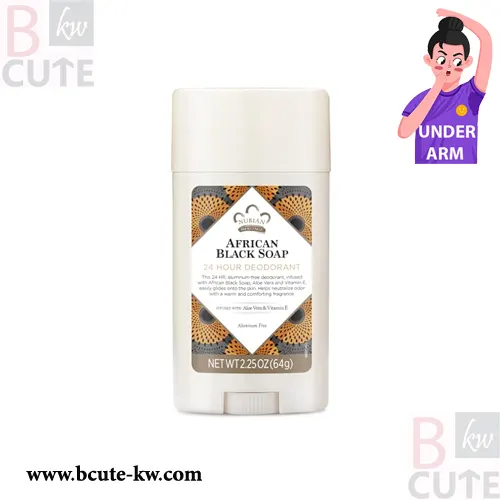 Nubian Heritage 24 Hour Natural Deodorant African Black Soap, 2.25 Oz Nubian Heritage 24 Hour Natural Deodorant African Black Soap, 2.25 Oz