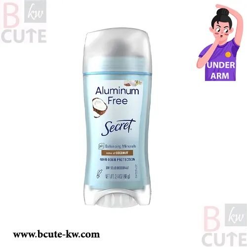 secret Aluminum Free Deodorant coconut 68gm