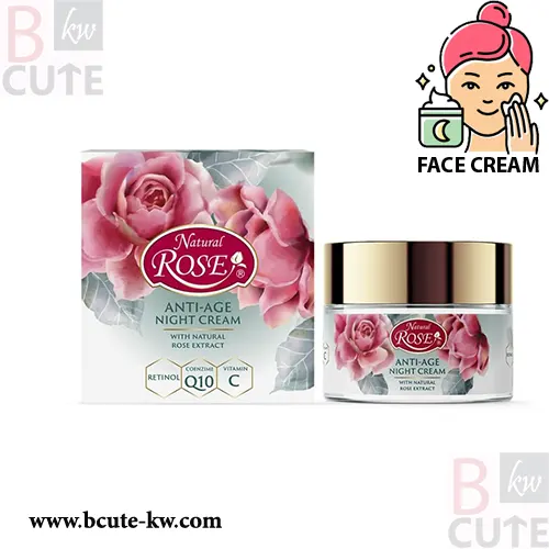 Natural Rose Night face cream with Q10 50 ml Natural Rose Night face cream with Q10 50 ml