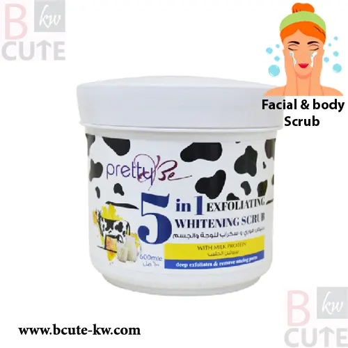 Pretty Be 5 IN 1 Exfoliating Cream Scrub Milk Protein 550ml Pretty Be 5 IN 1 Exfoliating Cream Scrub Milk Protein 550ml