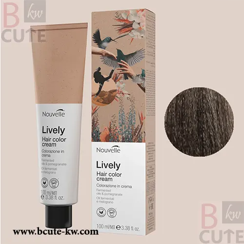 Nouvelle -Lively 6.1 Dark Ash Blonde (Ammonia Free)100ml Nouvelle -Lively 6.1 Dark Ash Blonde (Ammonia Free)100ml