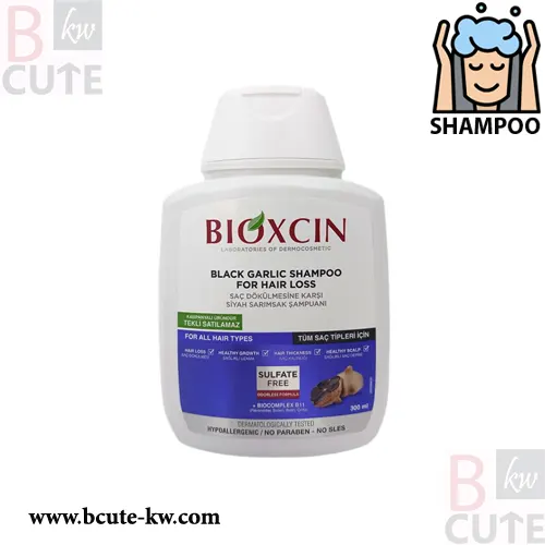 BIOXCIN Hypoallergenic Daily Shampoo Against Hair Loss With Black Garlic 300 ml BIOXCIN Hypoallergenic Daily Shampoo Against Hair Loss With Black Garlic 300 ml